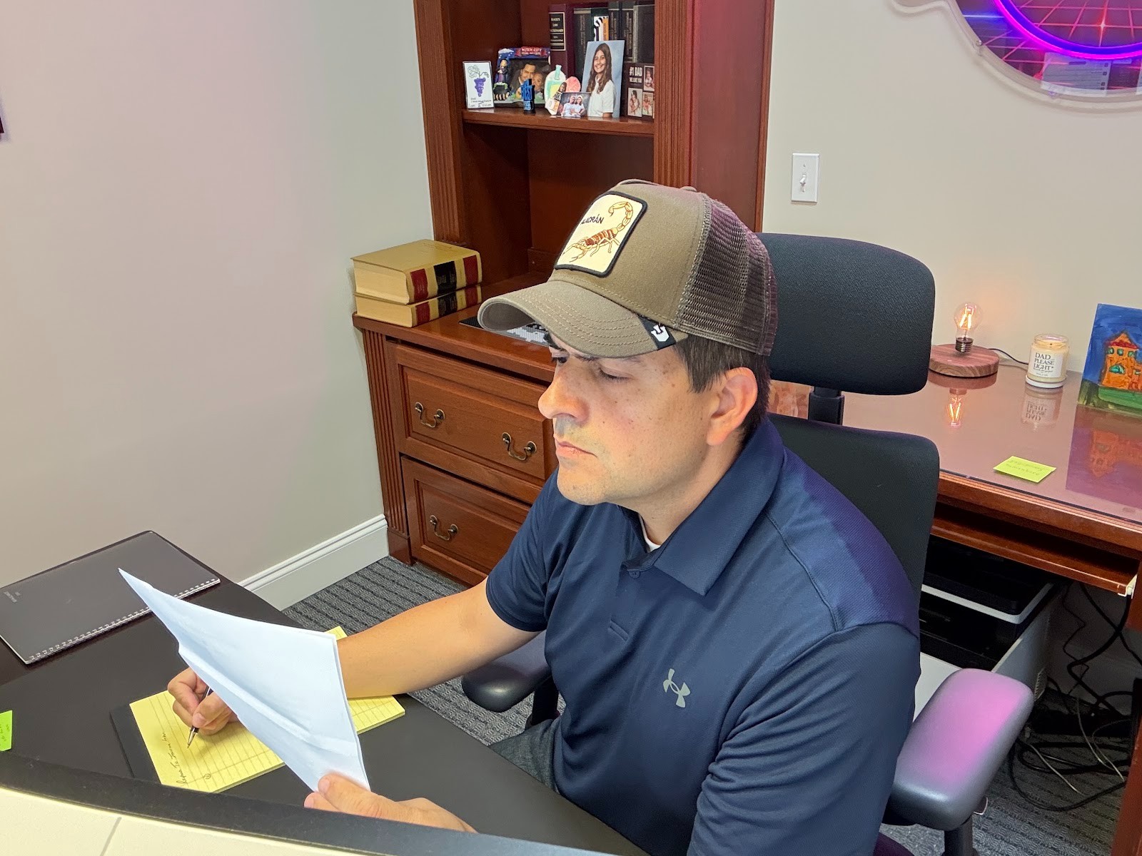 Georgia Injury and Workers' Comp Deadlines You Can't Afford to Miss 1 Georgia injury attorney Rick DeMedeiros reviewing case documents and filing deadlines at his Alpharetta office